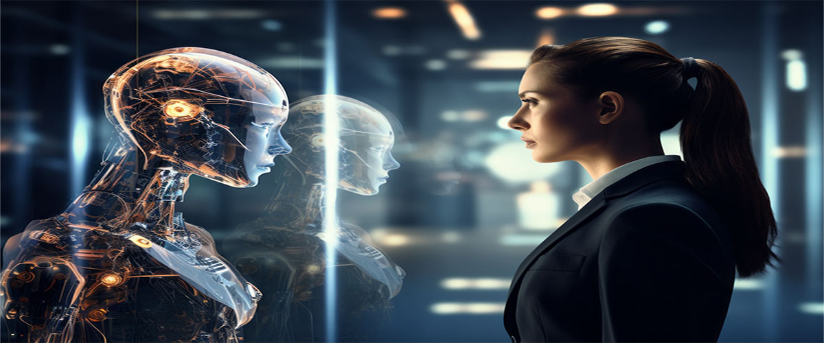 The concept of confrontation between humanity and artificial intelligence